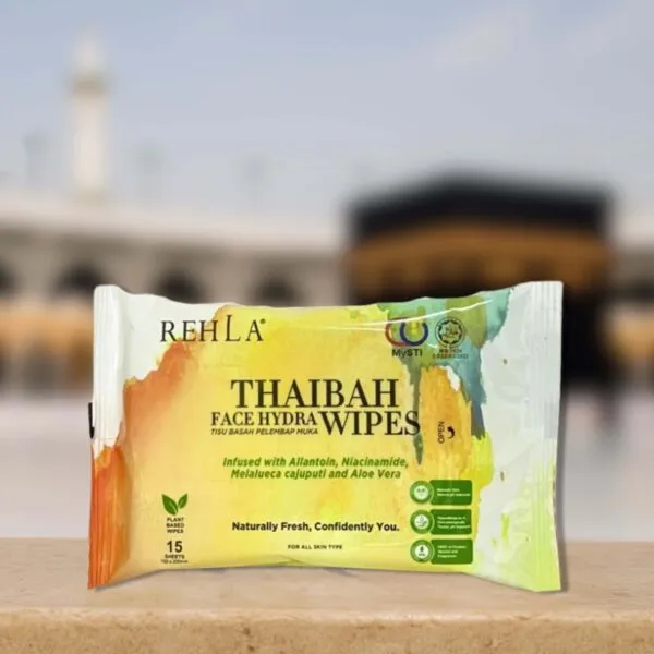thaibah facewipes for Umrah and Hajj
